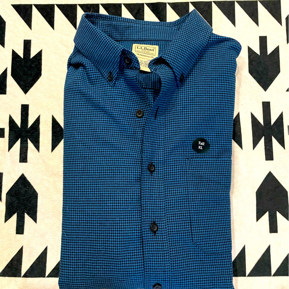 NWT L.L. Bean Traditional Fit Mens Button Down Shirt